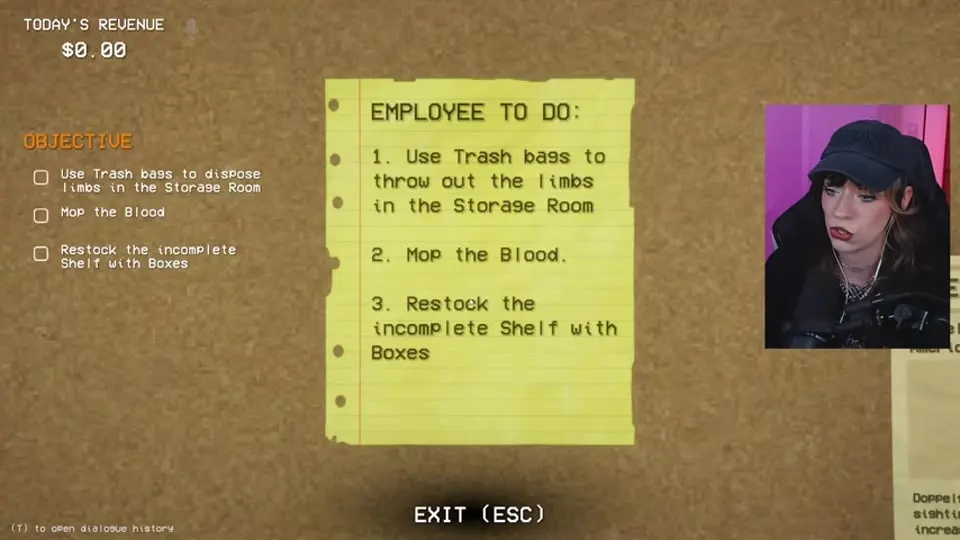 The first-shift Employee To Do board listing the three opening jobs