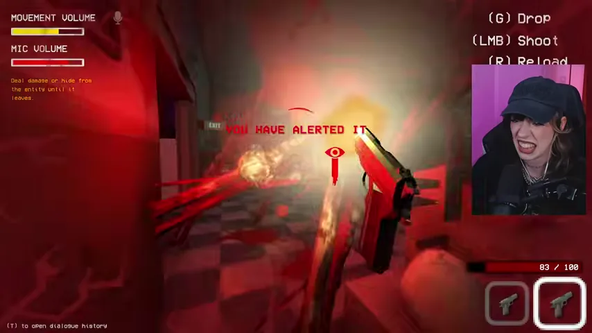 An active entity being engaged after the store's defensive setup