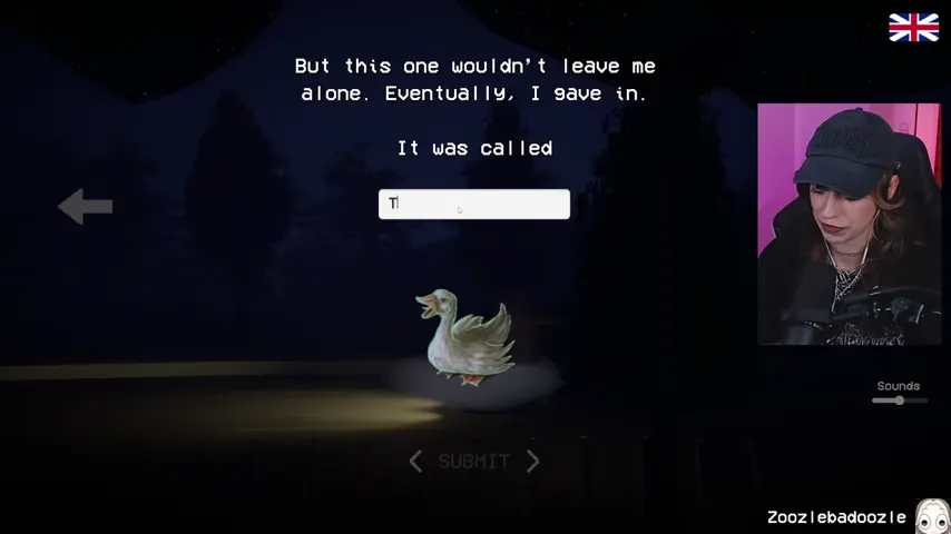 The intro text field used to name the selected pet.