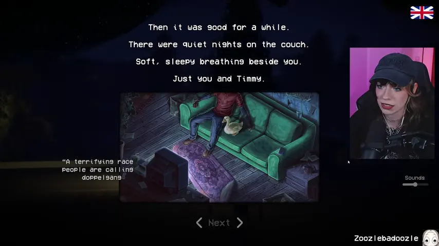 The opening memory shows the player and pet during the quiet period before the crisis.