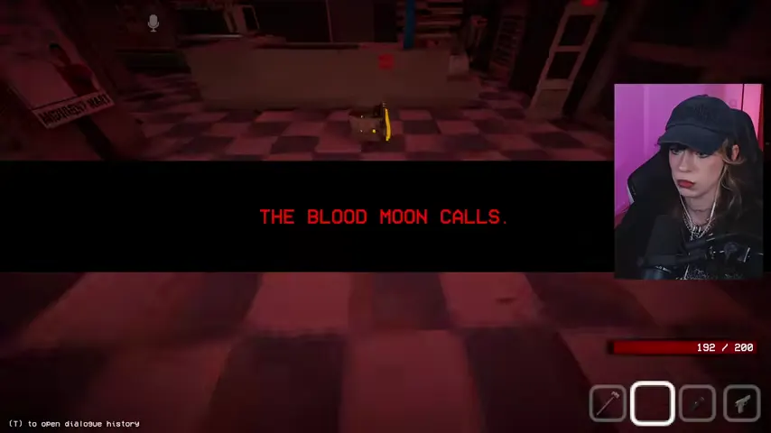 The red Blood Moon message starts Night 10's guaranteed entity encounter.