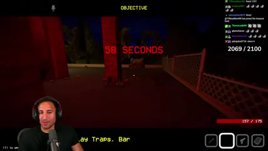 The Night 11 defense countdown gives the player seconds to prepare.