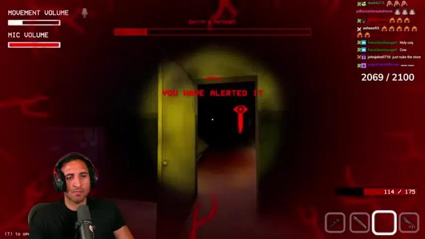 A hostile entity advances during the Night 11 firefight.