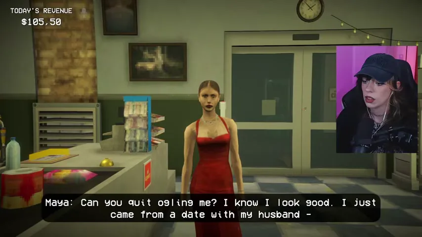 Maya says she has just returned from a date with Walter.
