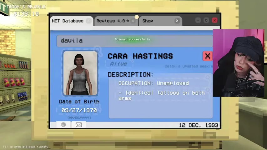 Cara Hastings's database record gives a 1970 birth year.