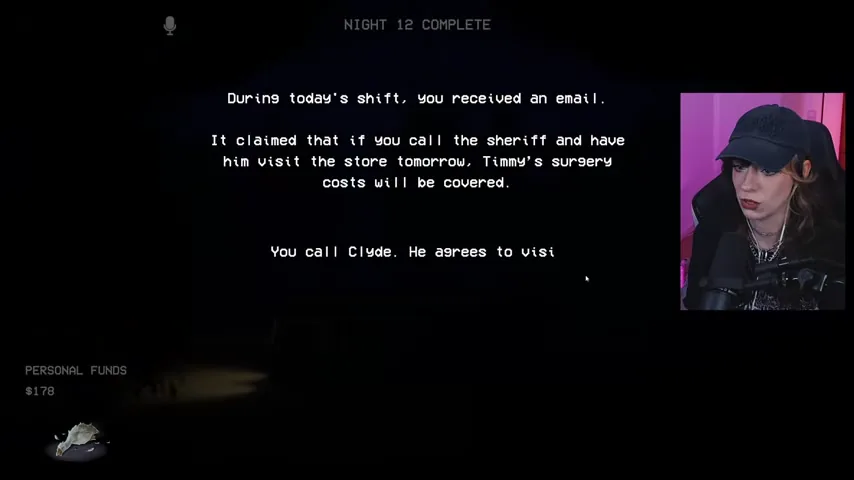 Calling Clyde confirms that the sheriff will visit the store tomorrow.