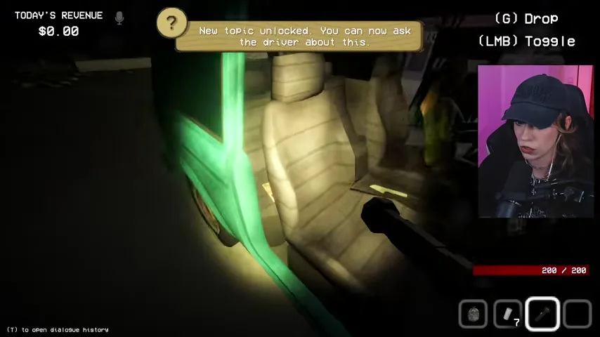 The driver's suitcase is opened during the exterior Night 13 check.
