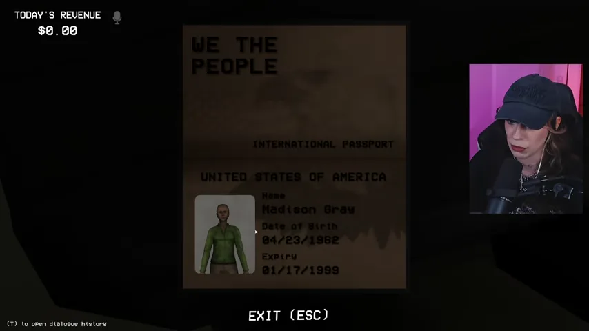 A passport found in the driver's luggage is inspected field by field.
