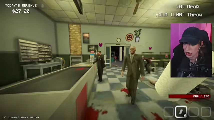 Toilet paper is used to control human troublemakers during the final queue.