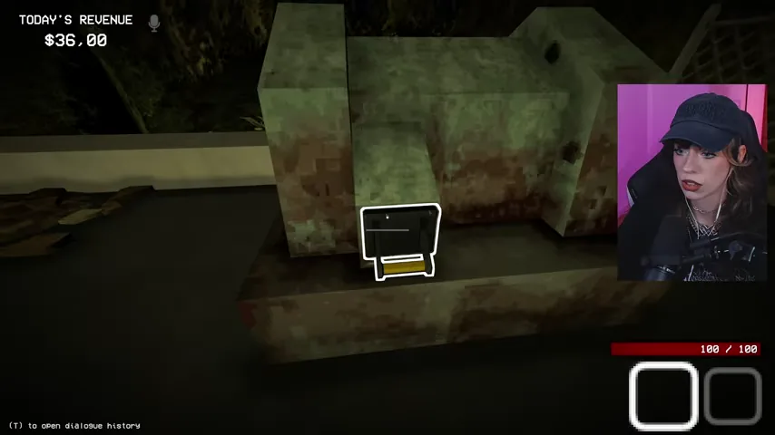 The small reset panel is highlighted on the outdoor generator.