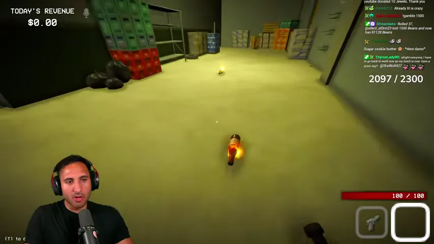 Delivered Molotovs are staged outside the rear door for quick retrieval.