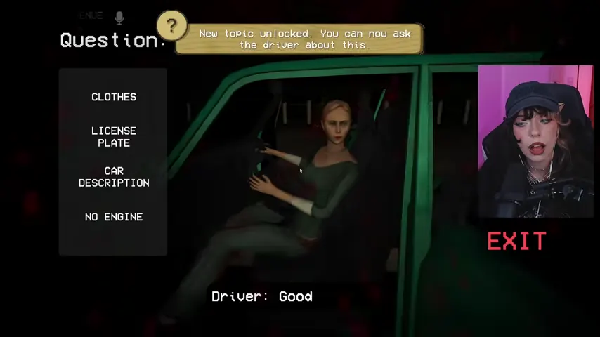 The vehicle verification menu exposes the missing-engine contradiction.