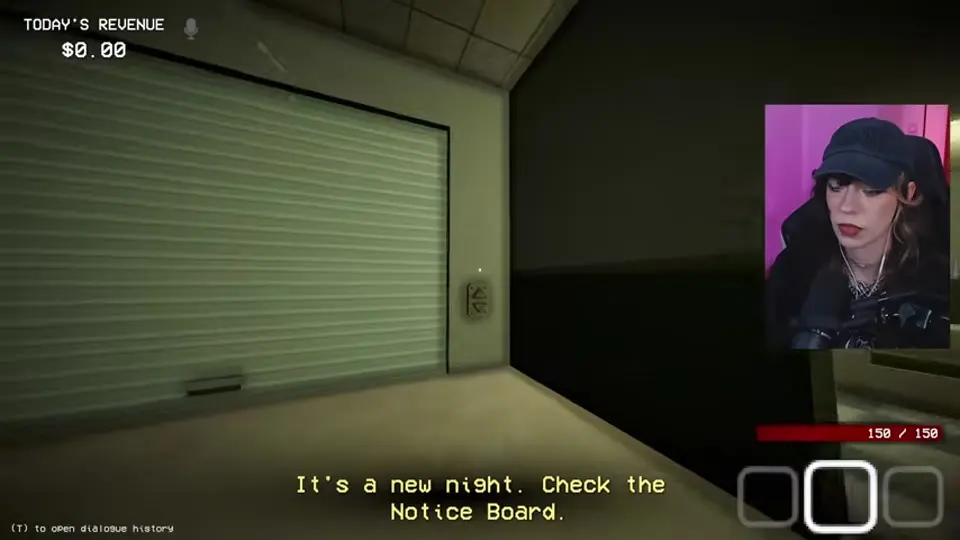 The Night 8 opening objective directs the player to the notice board.