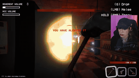 Animated Night 8 sequence showing the close-range flamethrower defense and its limited safe spacing.