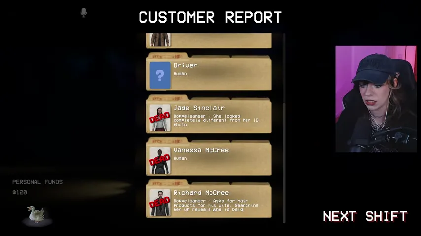 The second customer-report panel confirms Jade, Vanessa, and Richard's decisive clues.